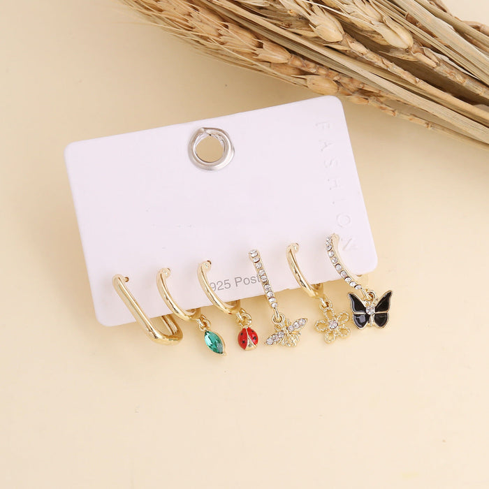 Wholesale alloy love eye Earrings JDC-ES-Bingm008 Earrings 冰萌 4# Wholesale Jewelry JoyasDeChina Joyas De China