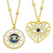 Wholesale Alloy Love Eye Pendant Necklace JDC-NE-AS384 NECKLACE 翱昇 Wholesale Jewelry JoyasDeChina Joyas De China