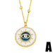 Wholesale Alloy Love Eye Pendant Necklace JDC-NE-AS384 NECKLACE 翱昇 A Wholesale Jewelry JoyasDeChina Joyas De China