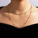 Wholesale alloy love heart beaded double necklace JDC-NE-C198 NECKLACE 咏歌 17345 Wholesale Jewelry JoyasDeChina Joyas De China