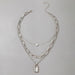 Wholesale alloy love heart lock necklace JDC-NE-C222 NECKLACE 咏歌 Wholesale Jewelry JoyasDeChina Joyas De China