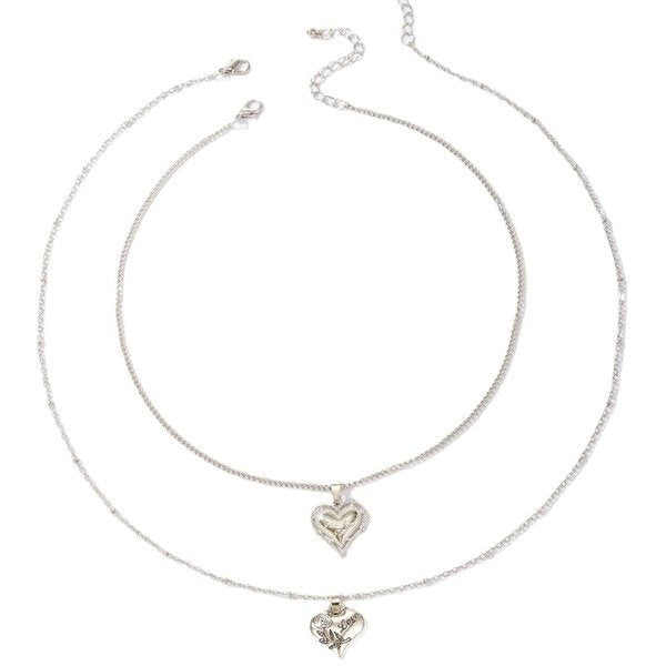 Wholesale Alloy Love Letter Double Necklace JDC-NE-C205 NECKLACE 咏歌 Wholesale Jewelry JoyasDeChina Joyas De China
