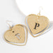Wholesale Alloy Love Letter Earrings JDC-ES-JL831 Earrings 氿乐 Wholesale Jewelry JoyasDeChina Joyas De China