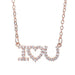 Wholesale alloy love letter necklace JDC-NE-QLX016 NECKLACE 巧兰轩 rose gold Wholesale Jewelry JoyasDeChina Joyas De China