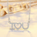 Wholesale alloy love letter necklace JDC-NE-QLX016 NECKLACE 巧兰轩 sviler Wholesale Jewelry JoyasDeChina Joyas De China