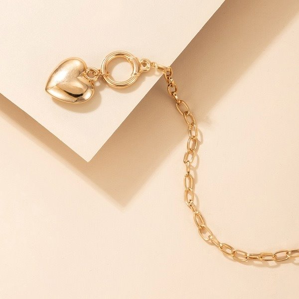 Wholesale alloy love lock single layer bracelet JDC-BT-C140 Bracelet 咏歌 Wholesale Jewelry JoyasDeChina Joyas De China