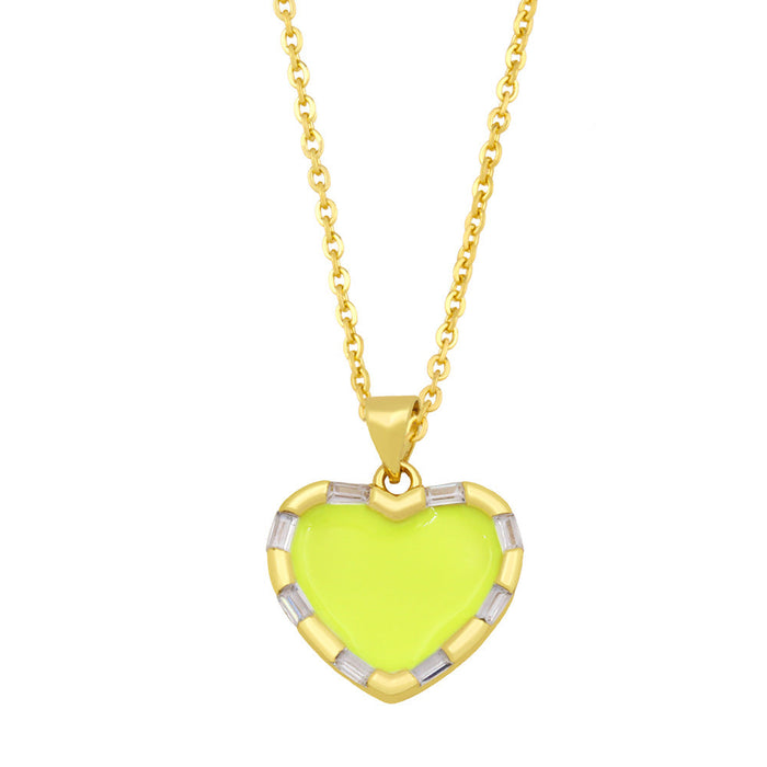 Wholesale alloy love necklace JDC-NE-AS381 NECKLACE 翱昇 yellow Wholesale Jewelry JoyasDeChina Joyas De China