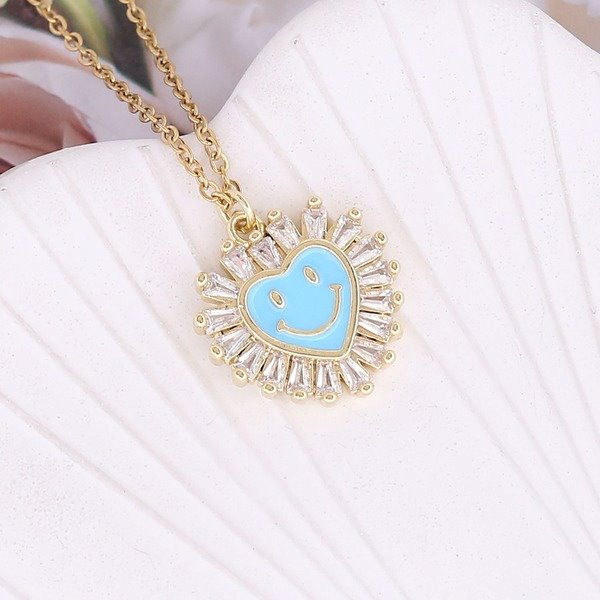Wholesale alloy love necklace JDC-NE-Bingm007 NECKLACE 冰萌 Wholesale Jewelry JoyasDeChina Joyas De China