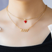 Wholesale alloy love peach heart necklace JDC-NE-AYN119 NECKLACE JoyasDeChina Wholesale Jewelry JoyasDeChina Joyas De China