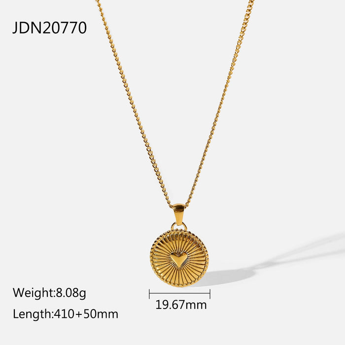 Wholesale alloy love round necklace JDC-NE-JD350 NECKLACE 杰鼎 JDN20770 Wholesale Jewelry JoyasDeChina Joyas De China
