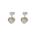 Wholesale alloy love Silver Earrings JDC-ES-BY025 Earrings 宝钰 Wholesale Jewelry JoyasDeChina Joyas De China