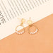 Wholesale alloy love small pearl Circle Earrings JDC-ES-GSLSY016 Earrings JoyasDeChina earrings Wholesale Jewelry JoyasDeChina Joyas De China