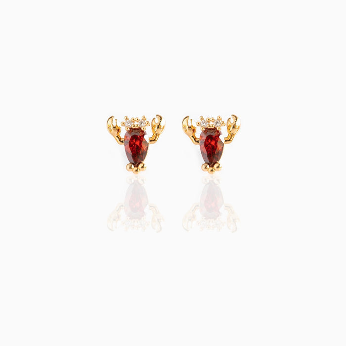 Bulk Jewelry Wholesale alloy Marine critter color zircon earrings JDC-ES-WB014 Wholesale factory from China YIWU China