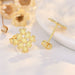 Wholesale alloy mesh braided earrings JDC-ES-QLX051 Earrings 巧兰轩 Wholesale Jewelry JoyasDeChina Joyas De China