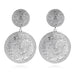 Wholesale alloy metal carved earrings JDC-ES-JQ206 Earrings 佳琪 silver Wholesale Jewelry JoyasDeChina Joyas De China
