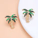 Wholesale Alloy metal drop Oil Coconut Tree Earrings JDC-ES-JQ028 Earrings 佳琪 Wholesale Jewelry JoyasDeChina Joyas De China