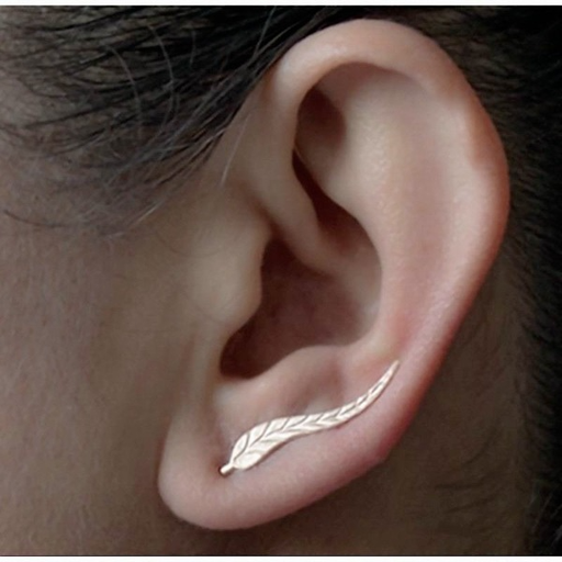 Bulk Jewelry Wholesale alloy metal leaf earrings JDC-ES-b061 Wholesale factory from China YIWU China