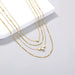 Wholesale Alloy metal love zircon multilayer Necklace JDC-NE-NM057 NECKLACE 诺铭 Wholesale Jewelry JoyasDeChina Joyas De China