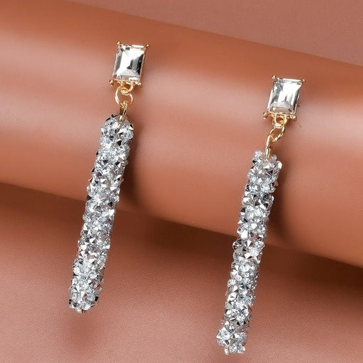 Wholesale alloy micro inlaid rhinestone earrings JDC-ES-Bis001 Earrings 碧莎 Wholesale Jewelry JoyasDeChina Joyas De China