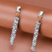 Wholesale alloy micro inlaid rhinestone earrings JDC-ES-Bis001 Earrings 碧莎 balck Wholesale Jewelry JoyasDeChina Joyas De China