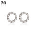 Bulk Jewelry Wholesale alloy micro - inset full diamond circle floor empty earrings JDC-ES-A054 Wholesale factory from China YIWU China