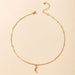 Wholesale alloy moon diamond single layer necklace JDC-NE-C181 NECKLACE 咏歌 Wholesale Jewelry JoyasDeChina Joyas De China