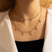 Wholesale alloy moon star necklace JDC-NE-C214 NECKLACE 咏歌 4779 Wholesale Jewelry JoyasDeChina Joyas De China