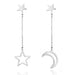 Wholesale alloy moon star tassel earrings JDC-ES-KJ019 Earrings JoyasDeChina E021470 Wholesale Jewelry JoyasDeChina Joyas De China