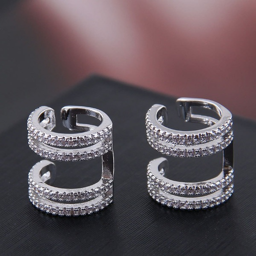 Bulk Jewelry Wholesale alloy multi-layered king character ultra-flash-encrusted zircon earrings JDC-ES-wy009 Wholesale factory from China YIWU China