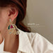 Wholesale alloy multicolor umbrella Earrings JDC-ES-BY060 Earrings 宝钰 Wholesale Jewelry JoyasDeChina Joyas De China