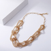 Bulk Jewelry Wholesale alloy multilayer metal chain hollow matte necklaces JDC-NE-YN002 Wholesale factory from China YIWU China