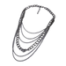 Bulk Jewelry Wholesale alloy multilayer necklaces JDC-NE-YN013 Wholesale factory from China YIWU China