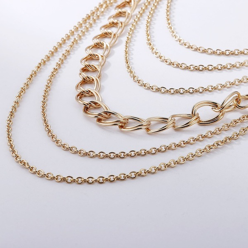 Bulk Jewelry Wholesale alloy multilayer necklaces JDC-NE-YN013 Wholesale factory from China YIWU China