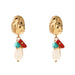 Wholesale Alloy natural stone Pearl Earrings JDC-ES-NM015 Earrings 诺铭 Alloy Wholesale Jewelry JoyasDeChina Joyas De China