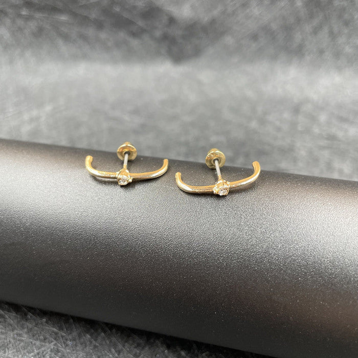Wholesale alloy new long earrings JDC-ES-YinS010 Earrings 赢视 1 Wholesale Jewelry JoyasDeChina Joyas De China