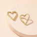 Wholesale alloy new peach heart Love Earrings JDC-ES-AYN347 Earrings JoyasDeChina Wholesale Jewelry JoyasDeChina Joyas De China