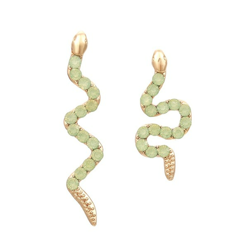 Wholesale alloy new personalized color diamond Snake Earrings JDC-ES-MY105 Earrings JoyasDeChina Wholesale Jewelry JoyasDeChina Joyas De China