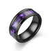 Wholesale alloy new shell ring JDC-RS-TS071 Rings 腾穗 8MMbalck purple No.7 Wholesale Jewelry JoyasDeChina Joyas De China