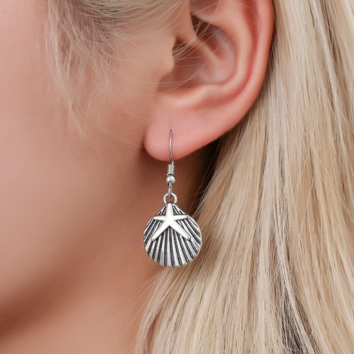 Bulk Jewelry Wholesale alloy ocean wind shell earrings JDC-ES-MH047 Wholesale factory from China YIWU China