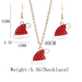 Wholesale alloy oil dripping Christmas hat Pendant Necklace Earring Set JDC-NE-ML112 NECKLACE JoyasDeChina Wholesale Jewelry JoyasDeChina Joyas De China