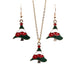 Wholesale alloy oil dripping Christmas Tree Earrings Necklace Set JDC-NE-ML113 NECKLACE JoyasDeChina Christmas Tree Earrings Necklace set a Wholesale Jewelry JoyasDeChina Joyas De China