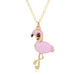 Bulk Jewelry Wholesale alloy oil drop Flamingo Necklace JDC-NE-A356 Wholesale factory from China YIWU China