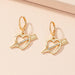 Wholesale alloy one arrow pierced earrings JDC-ES-AYN349 Earrings JoyasDeChina E2191-love Wholesale Jewelry JoyasDeChina Joyas De China