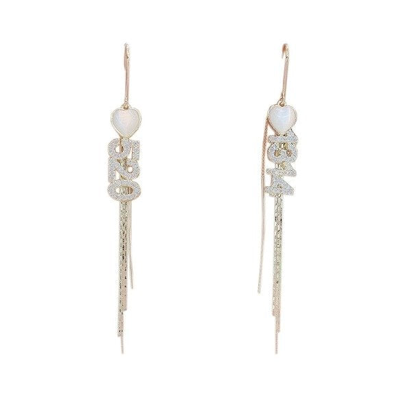 Wholesale alloy opal earrings JDC-ES-XuF043 Earrings 旭帆 Wholesale Jewelry JoyasDeChina Joyas De China