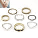 Bulk Jewelry Wholesale alloy open leaf rings JDC-RS-wy065 Wholesale factory from China YIWU China