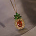 Wholesale alloy orange carrot ring set JDC-RS-MiMeng001 Rings 米萌 Pineapple ne Opening adjustable Wholesale Jewelry JoyasDeChina Joyas De China