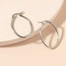 Wholesale alloy oval big earrings JDC-ES-MiMeng021 Earrings 米萌 Wholesale Jewelry JoyasDeChina Joyas De China