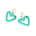 Wholesale alloy paint inlaid diamond heart earrings JDC-ES-MY217 Earrings 曼茵 Wholesale Jewelry JoyasDeChina Joyas De China