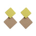 Bulk Jewelry Wholesale alloy paint Square Earrings JDC-ES-sf006 Wholesale factory from China YIWU China