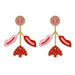 Wholesale alloy pastoral color Diamond Flower Earrings JDC-ES-MY149 Earrings JoyasDeChina Wholesale Jewelry JoyasDeChina Joyas De China